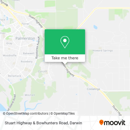 Mapa Stuart Highway & Bowhunters Road