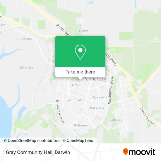 Mapa Gray Community Hall