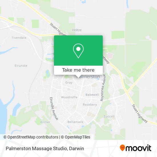 Palmerston Massage Studio map