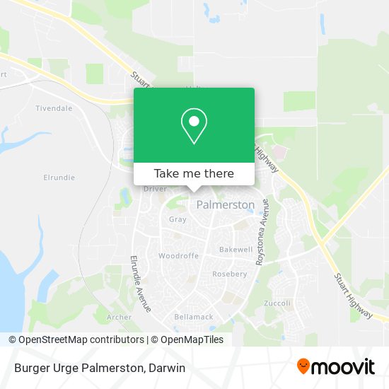 Burger Urge Palmerston map