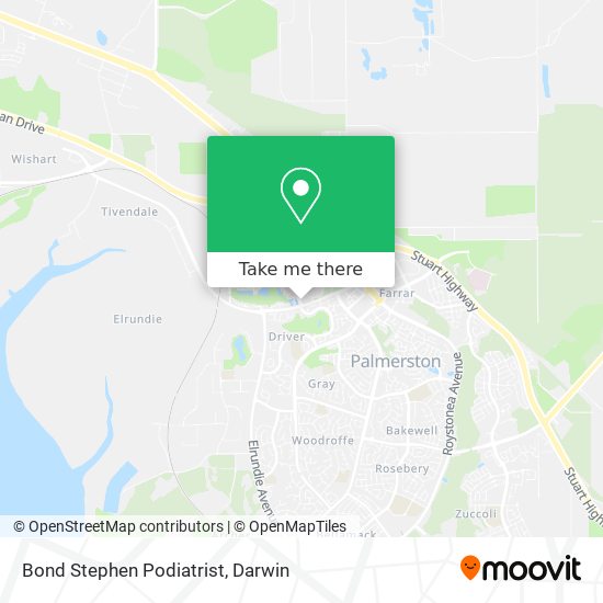 Bond Stephen Podiatrist map