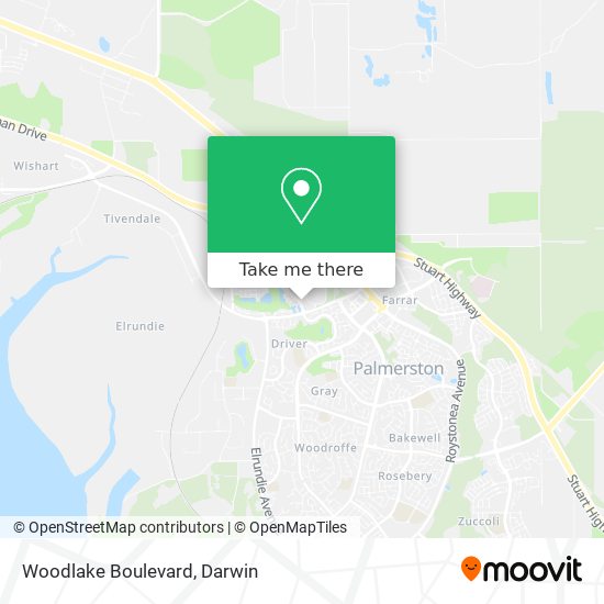 Woodlake Boulevard map