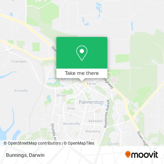 Bunnings map