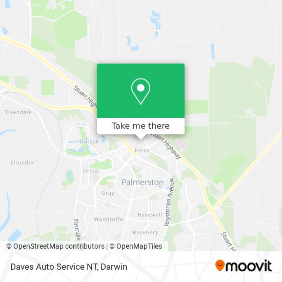 Daves Auto Service NT map