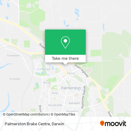 Palmerston Brake Centre map