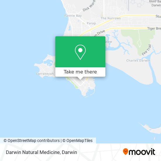 Darwin Natural Medicine map