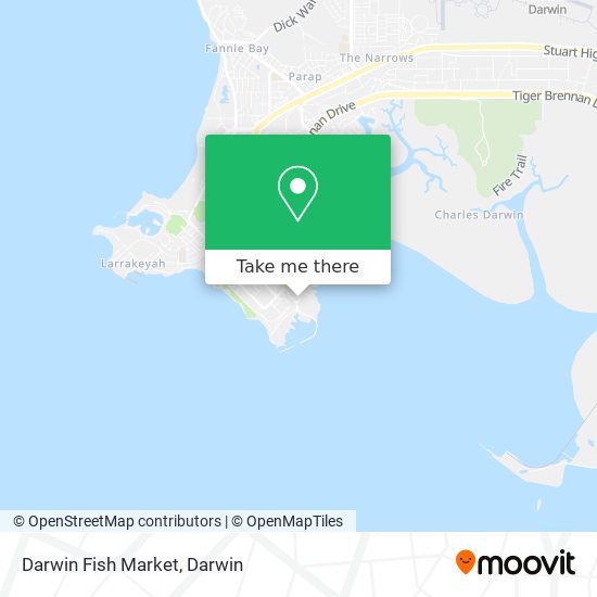 Darwin Fish Market map