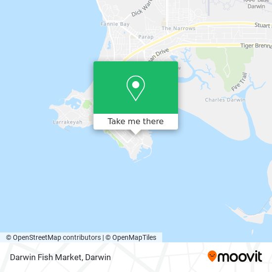 Mapa Darwin Fish Market