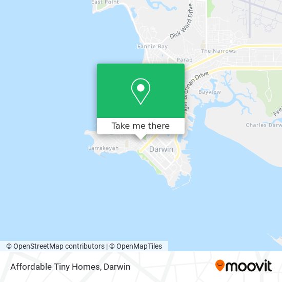 Affordable Tiny Homes map