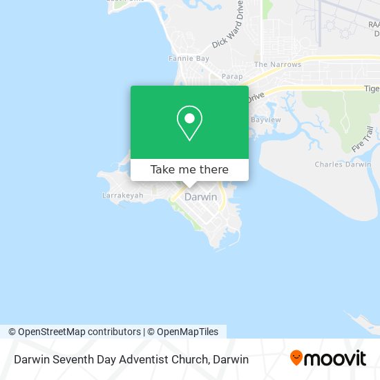 Mapa Darwin Seventh Day Adventist Church