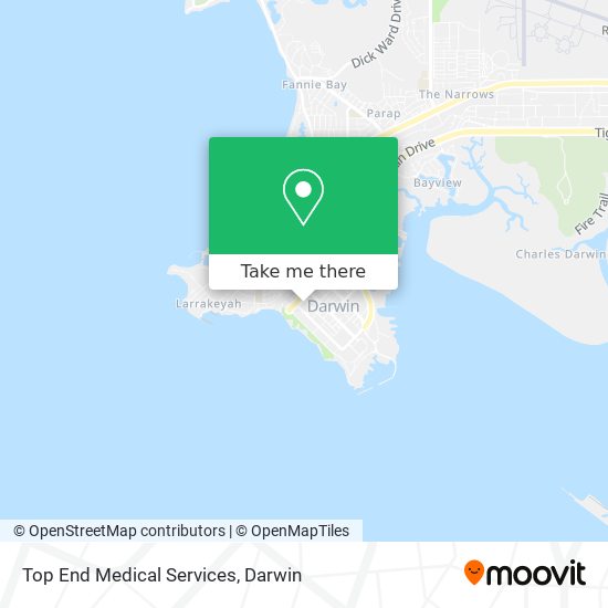 Mapa Top End Medical Services