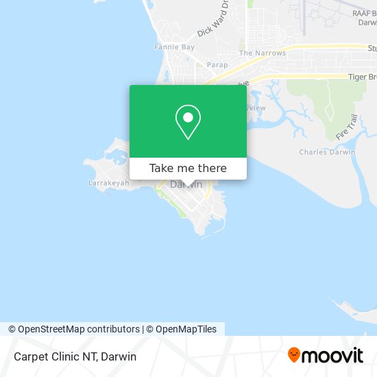 Carpet Clinic NT map