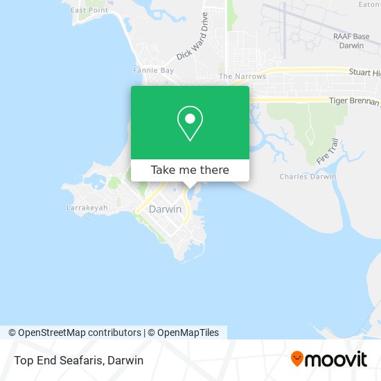 Top End Seafaris map