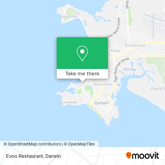 Mapa Evoo Restaurant