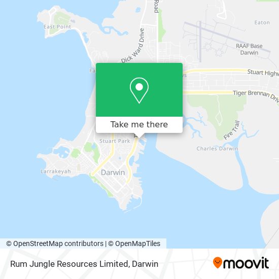 Rum Jungle Resources Limited map