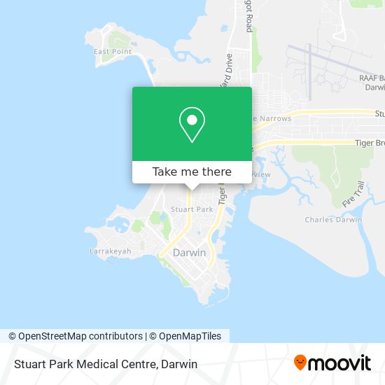 Mapa Stuart Park Medical Centre