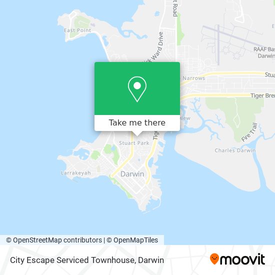 City Escape Serviced Townhouse map