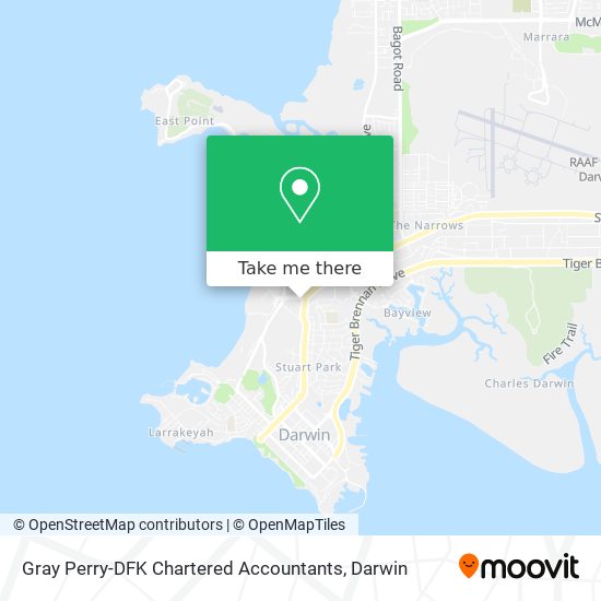 Gray Perry-DFK Chartered Accountants map