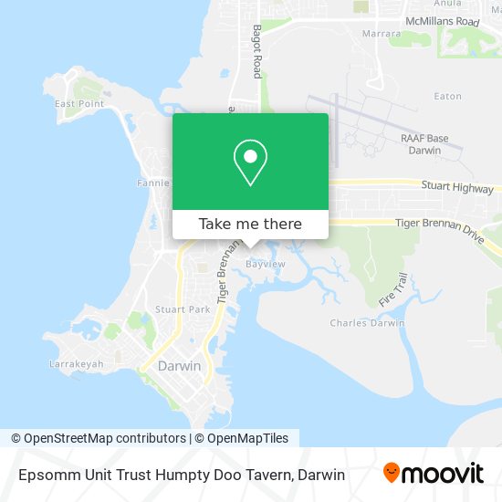 Epsomm Unit Trust Humpty Doo Tavern map