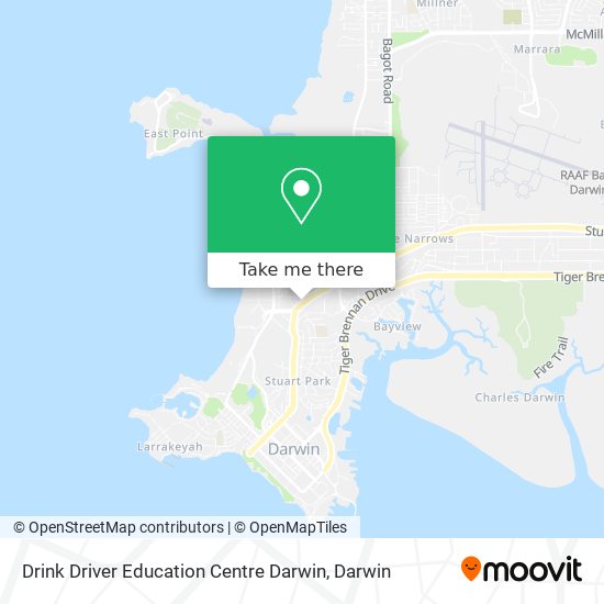 Drink Driver Education Centre Darwin map