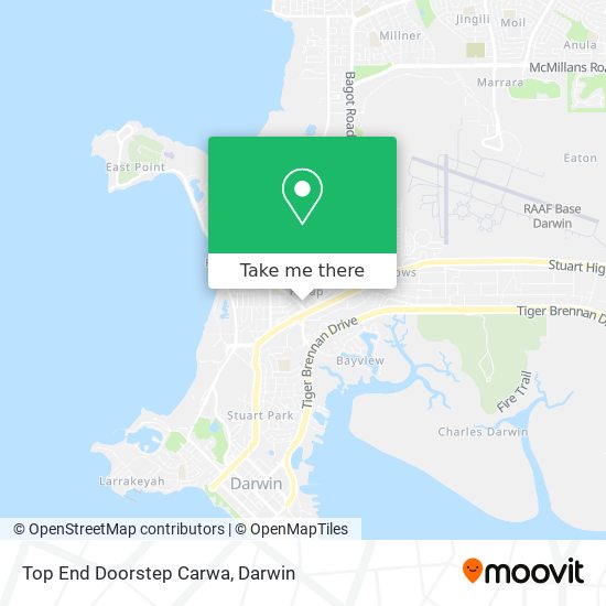 Top End Doorstep Carwa map