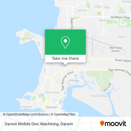 Mapa Darwin Mobile Disc Machining