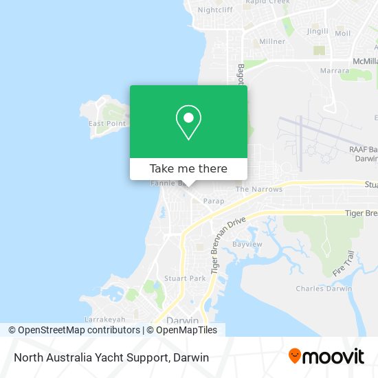 North Australia Yacht Support map