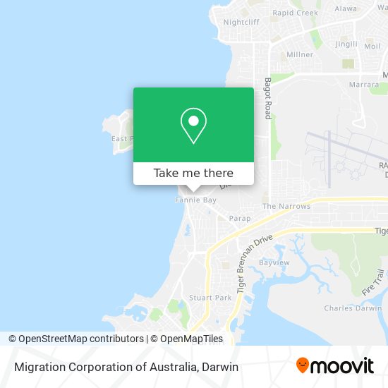 Migration Corporation of Australia map