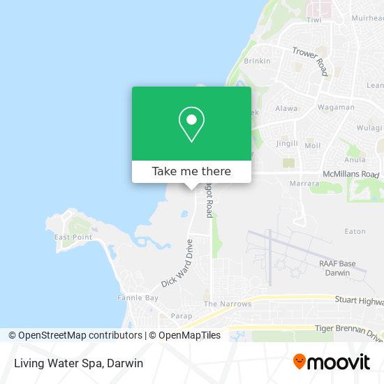 Mapa Living Water Spa
