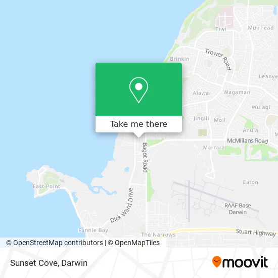 Sunset Cove map