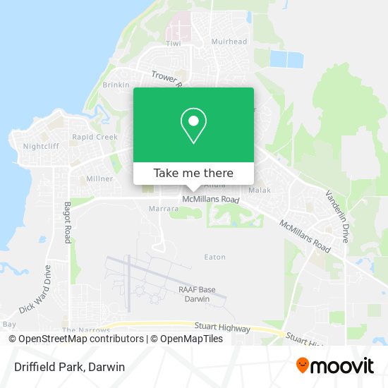 Mapa Driffield Park