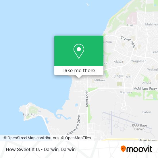 How Sweet It Is - Darwin map