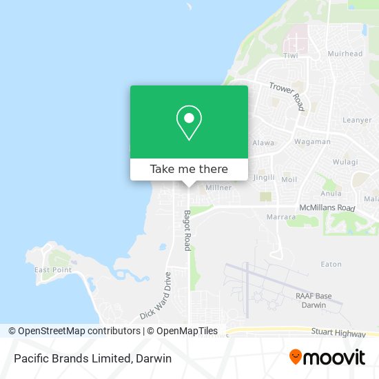 Pacific Brands Limited map