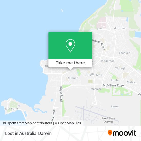Mapa Lost in Australia