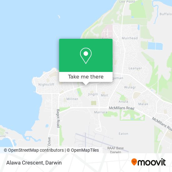 Alawa Crescent map