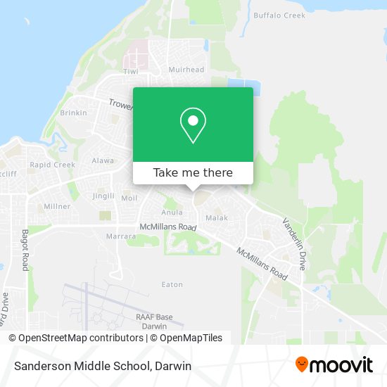 Sanderson Middle School map