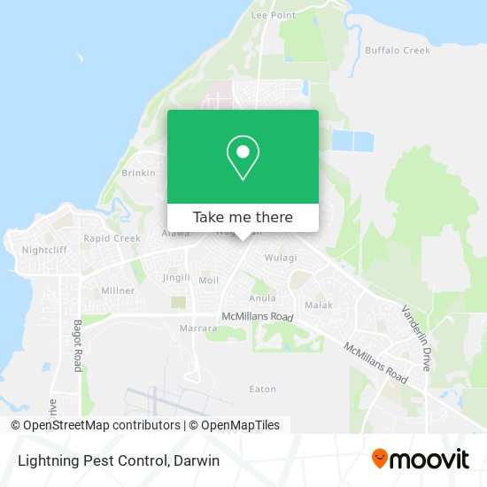 Lightning Pest Control map