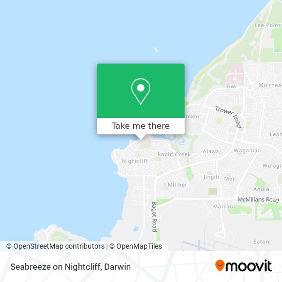 Seabreeze on Nightcliff map