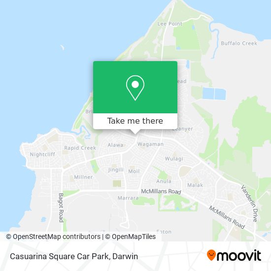 Casuarina Square Car Park map