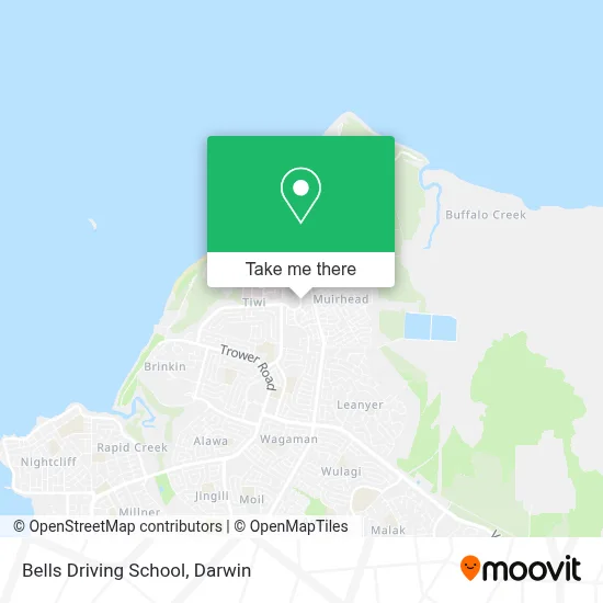Mapa Bells Driving School