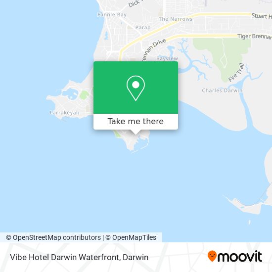 Mapa Vibe Hotel Darwin Waterfront