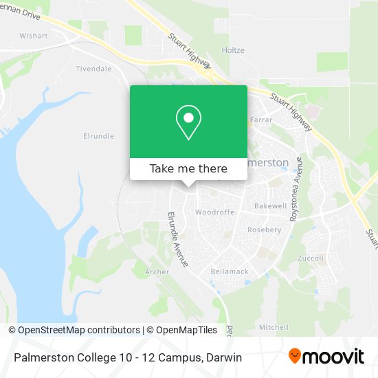 Palmerston College 10 - 12 Campus map