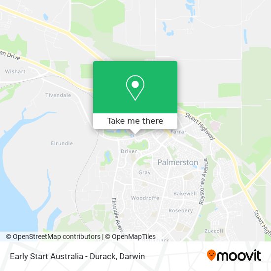Early Start Australia - Durack map