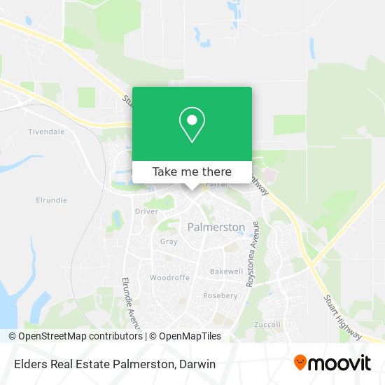 Elders Real Estate Palmerston map