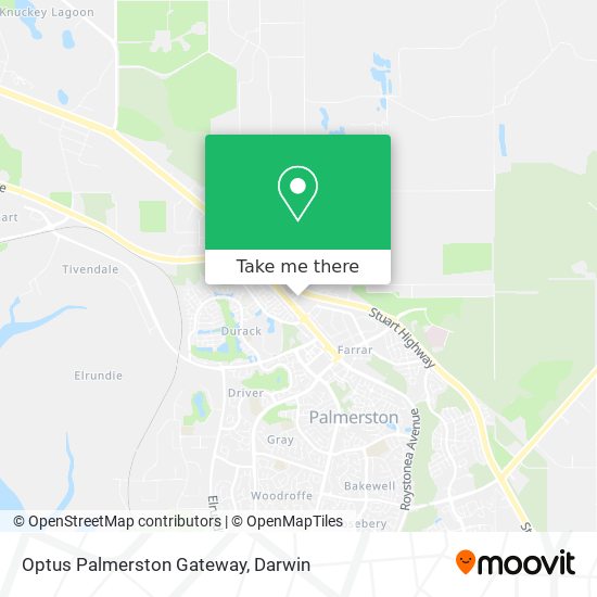 Mapa Optus Palmerston Gateway
