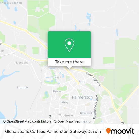 Mapa Gloria Jean's Coffees Palmerston Gateway