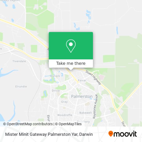 Mister Minit Gateway Palmerston Yar map