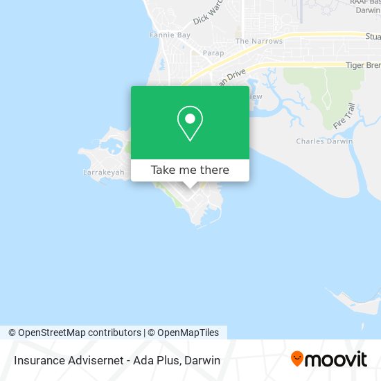 Insurance Advisernet - Ada Plus map