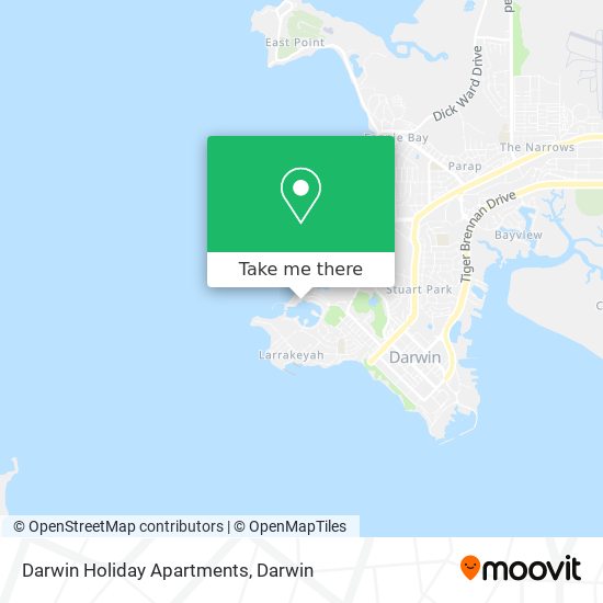 Mapa Darwin Holiday Apartments