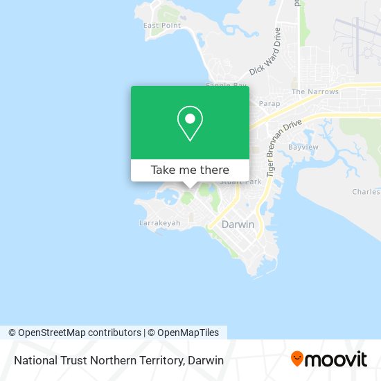 National Trust Northern Territory map